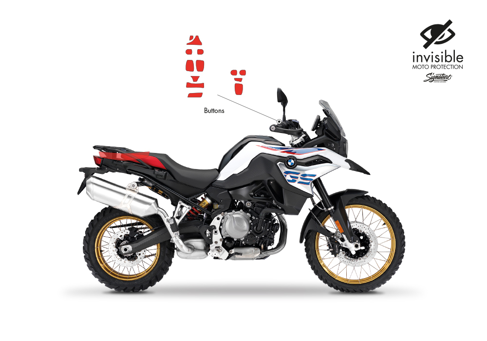 BPRF 4209 F850GS Buttons Protective Film 01