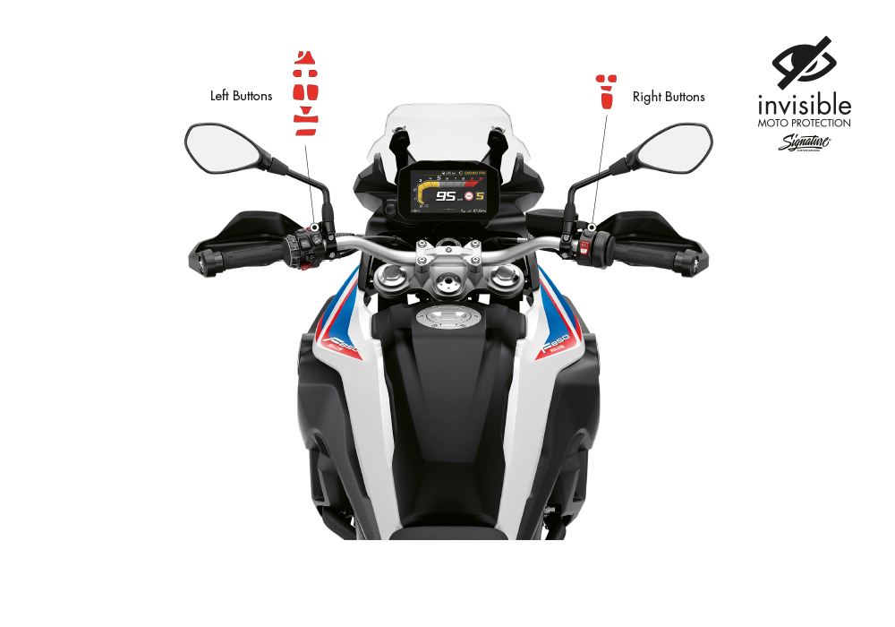 BPRF 4209 F850GS Buttons Protective Film 02