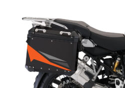 BSTI 4058 BMW Aluminum Panniers Black Alive Series Orange Grey Silver 02