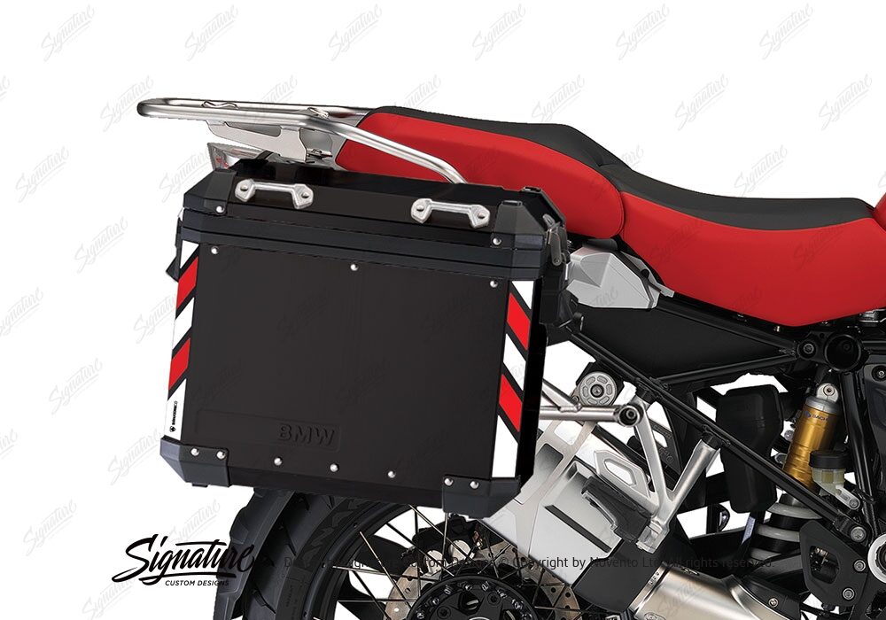 BSTI 4067 BMW Side Panniers Black White Red Reflective Strips 02 1