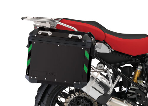 BSTI 4071 BMW Side Panniers Black Black Green Reflective Strips 02