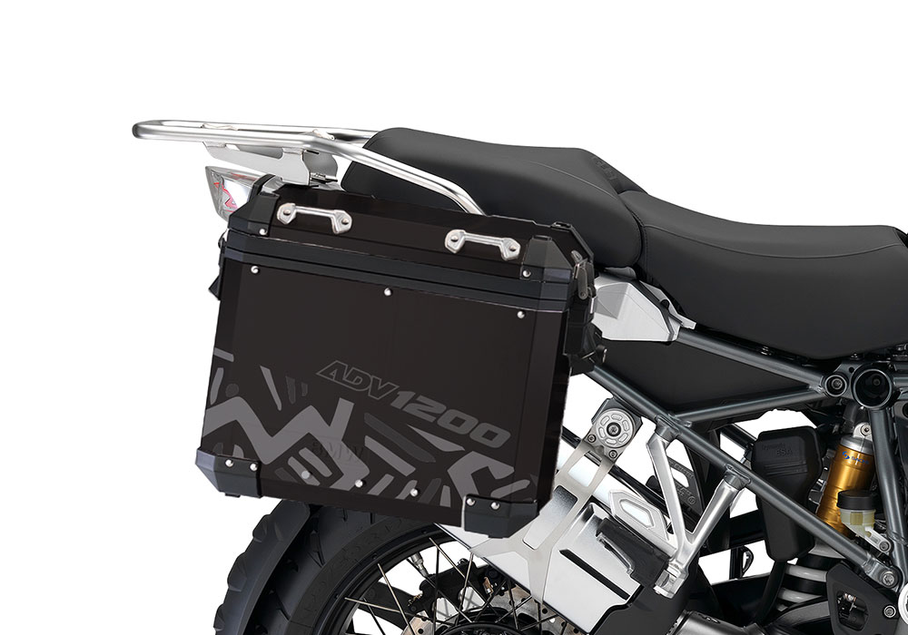 BSTI 4074 BMW Aluminum Panniers Massail Grey Silver 02