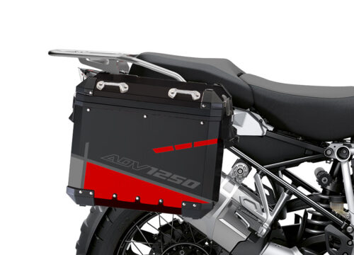 BSTI 4093 BMW Aluminum Panniers Vector Red Grey Silver 02