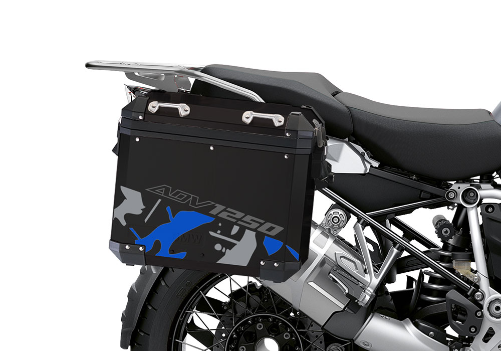 BSTI 4079 BMW Aluminum Panniers Safari Blue Grey silver 02