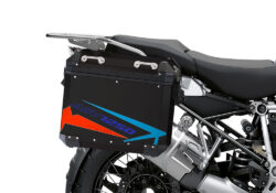 BSTI 4090 BMW Aluminum Panniers Spike Red blue light blue 02