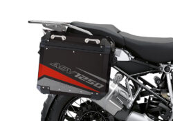 BSTI 4107 BMW Aluminum Panniers Vivo Red Grey Silver 02