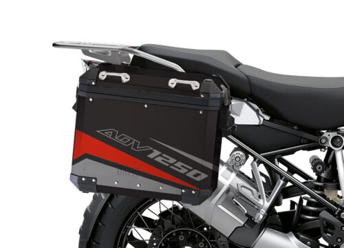 BSTI 4107 BMW Aluminum Panniers Vivo Red Grey Silver 02