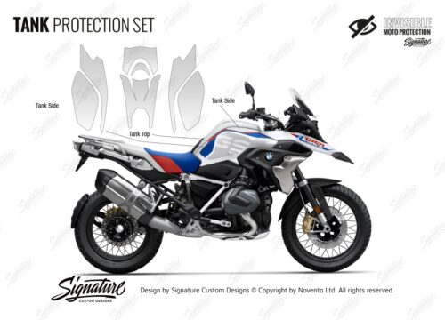 BPRF 4253 BMWR1250GS Style Rally Tank Set Protective Films 01
