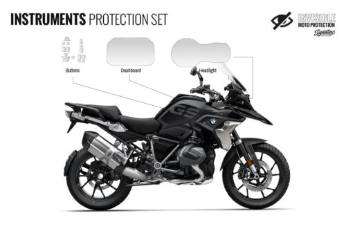 BPRF 4259 BMWR1250GS Trible black Instruments Set Protective Films