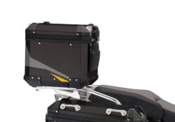 BSTI 4126 BMW Aluminum Top Box Black Yellow Silver 03