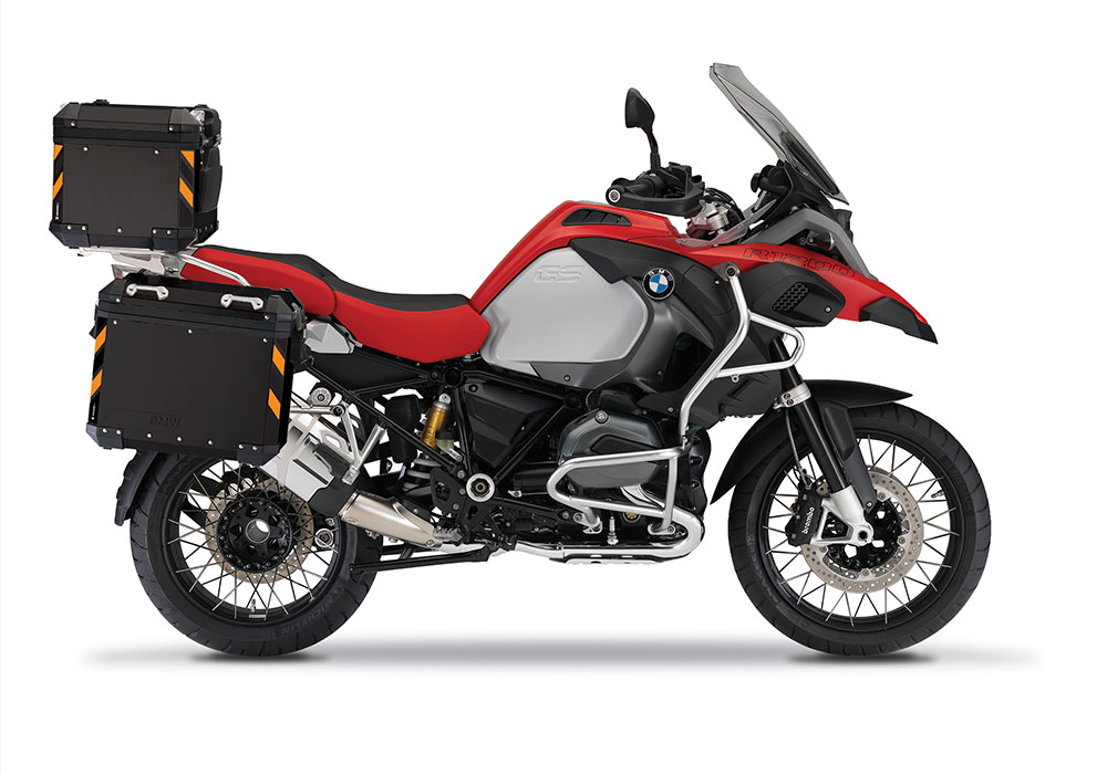 BSTI 4138 BMW Top Box Black Black Orange Reflective Strips Day 01