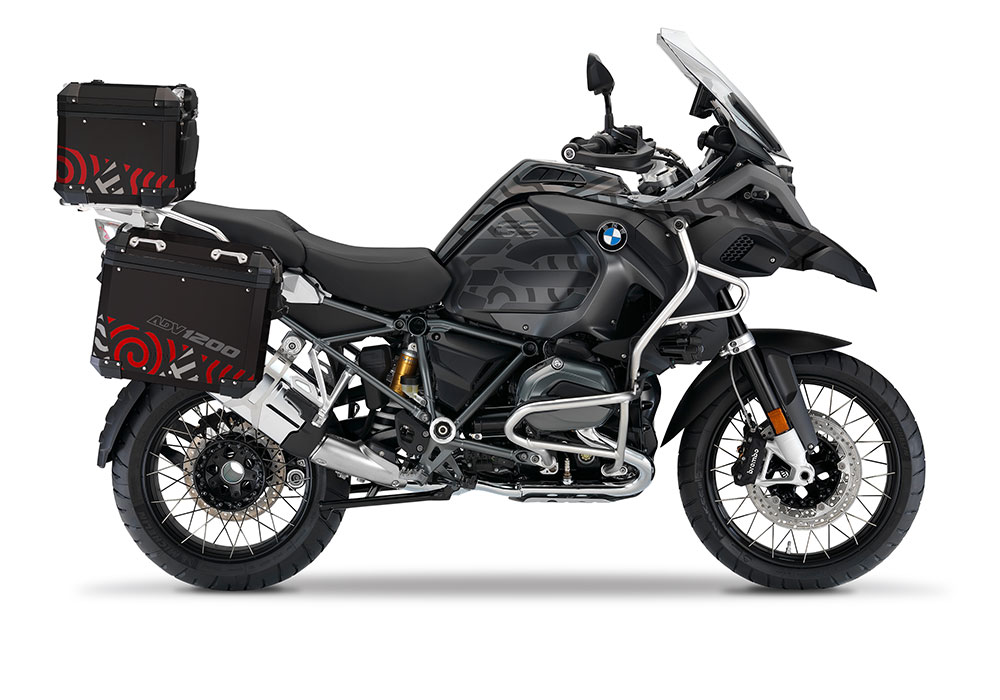 BSTI 4140 BMW Top Box Black Four Elemenets Red Silver 01