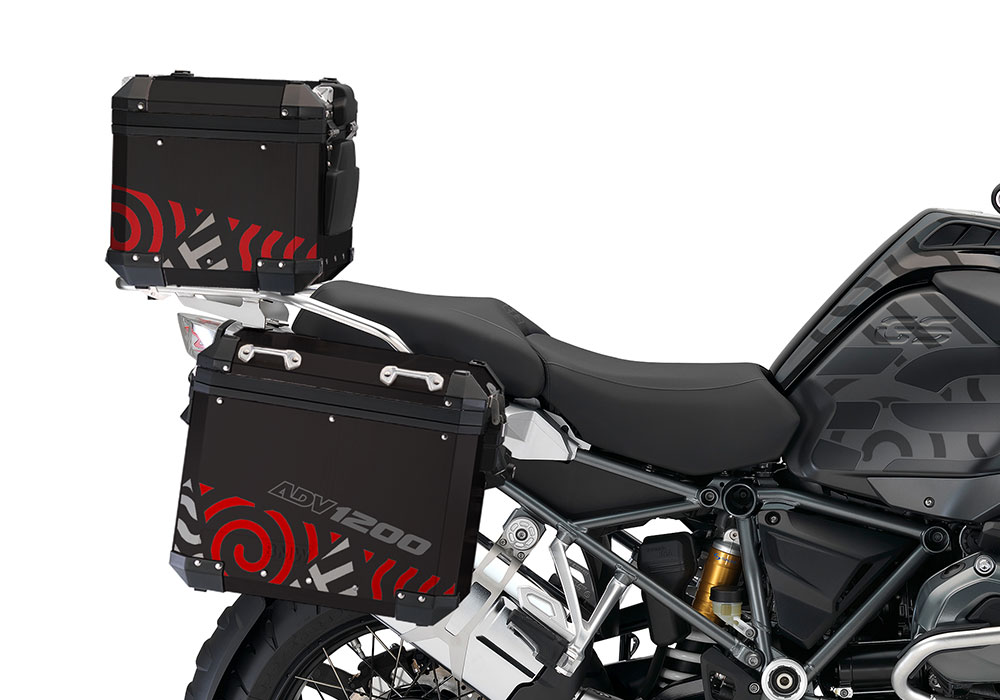 BSTI 4140 BMW Top Box Black Four Elemenets Red Silver 02