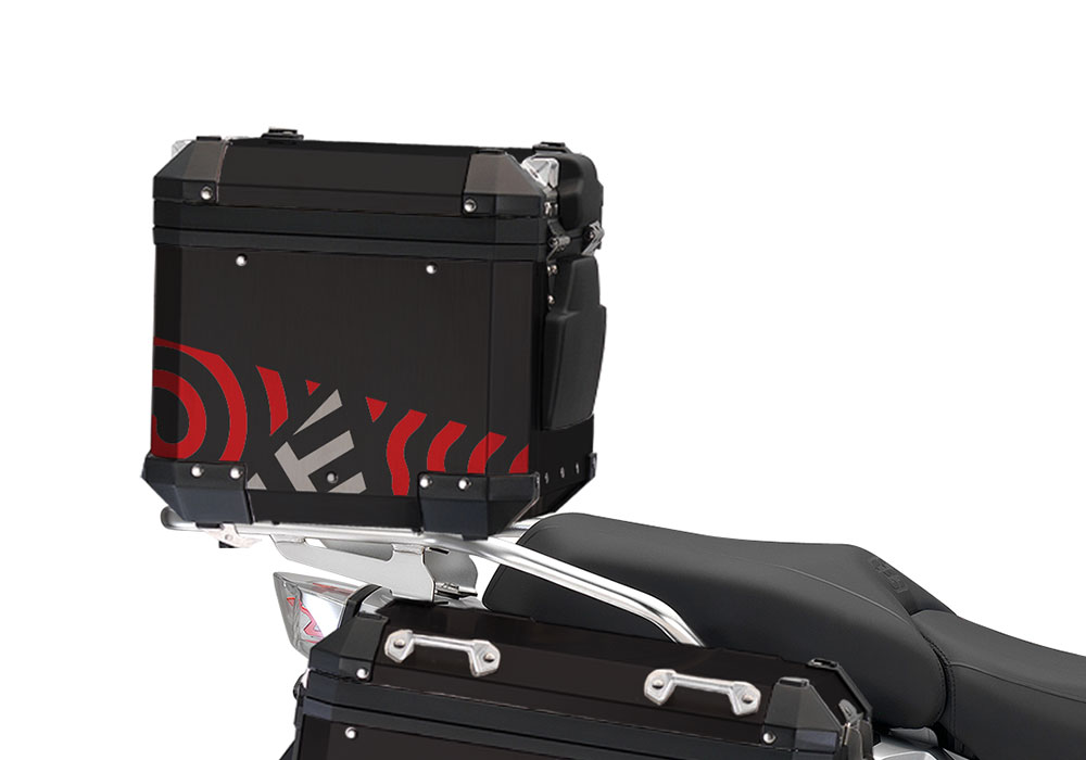 BSTI 4140 BMW Top Box Black Four Elemenets Red Silver 03