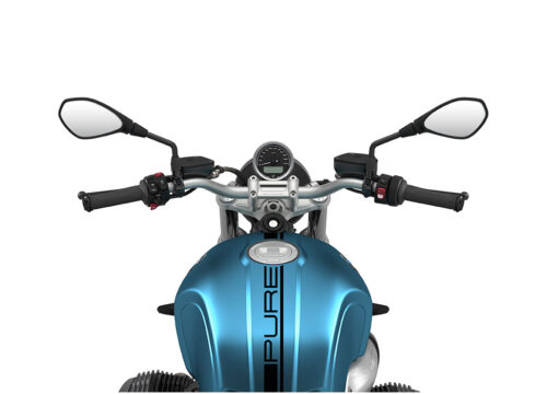 SIG 1056 02 BMW RnineT Pure Black Lines Teal Blue Metallic Matt
