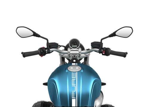 SIG 1058 02 BMW RnineT Pure White Lines Blue Metallic Matte