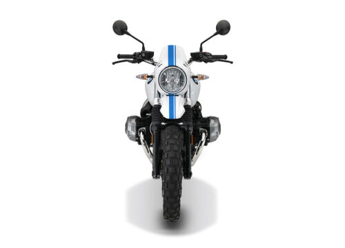 SIG 1063 01 BMW RnineT Urban GS Cobalt Blue Lines Front