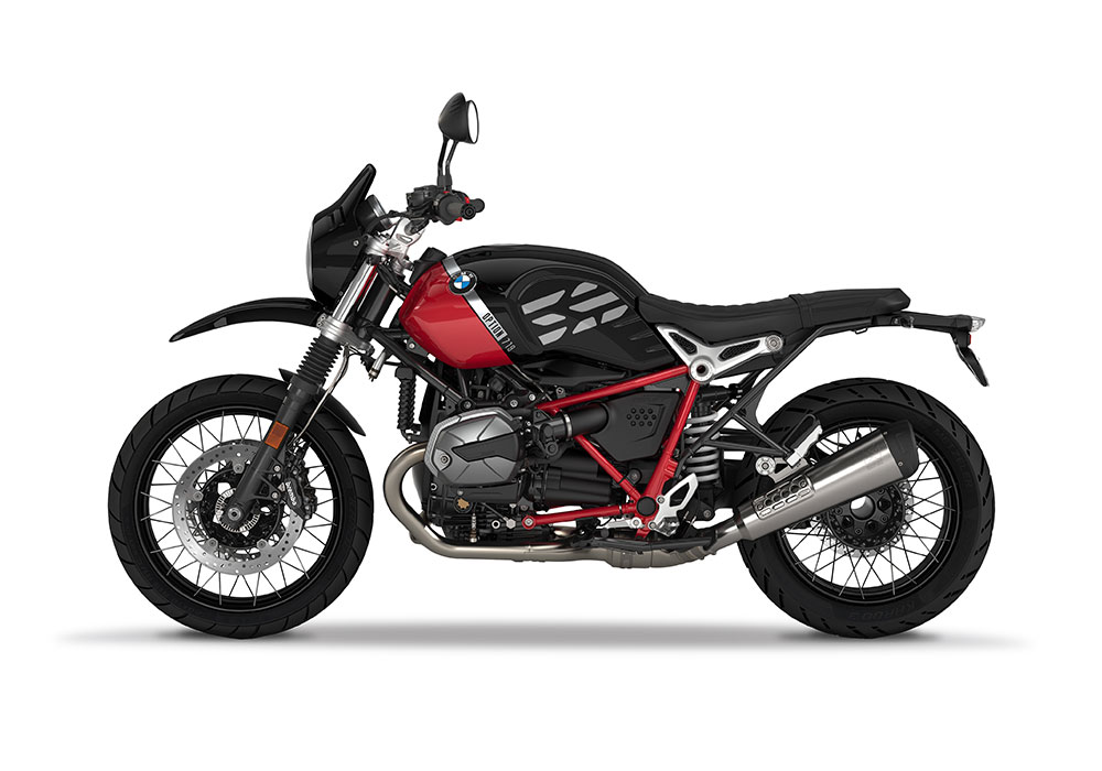 SIG 1090 01 BMW RnineT Urban GS Silver GS Lines Black Storm Left