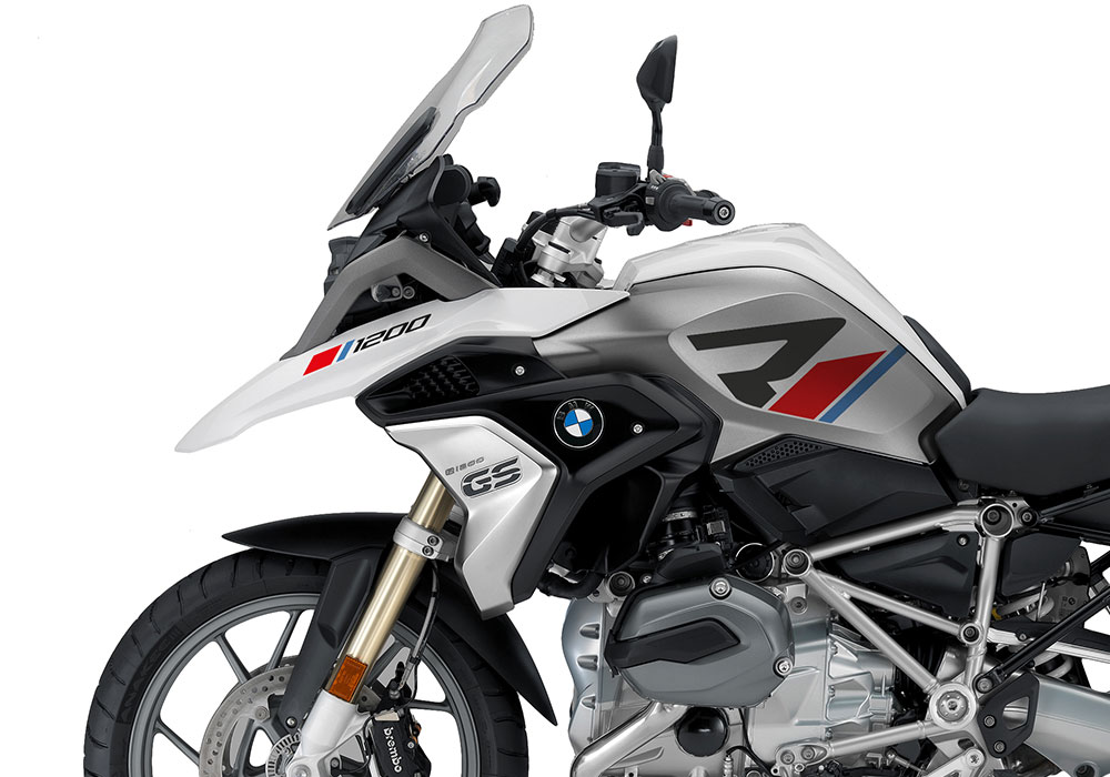 SIG 1117 01 BMW R1200GS 2017 2018 R LINE Grey Red Blue Stickers Alpine White Left 02