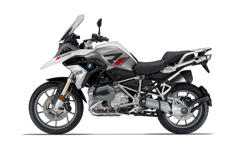 SIG 1117 01 BMW R1200GS 2017 2018 R LINE Grey Red Blue Stickers Alpine White Left