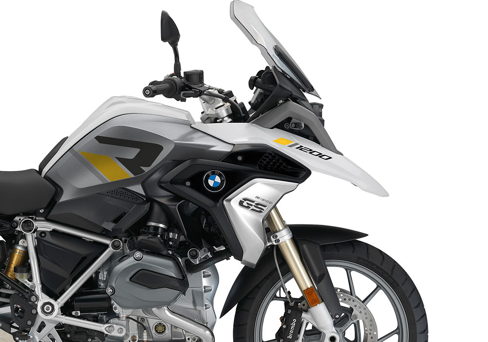 SIG 1118 01 BMW R1200GS 2017 2018 R LINE Grey Yellow Stickers Alpine White 02