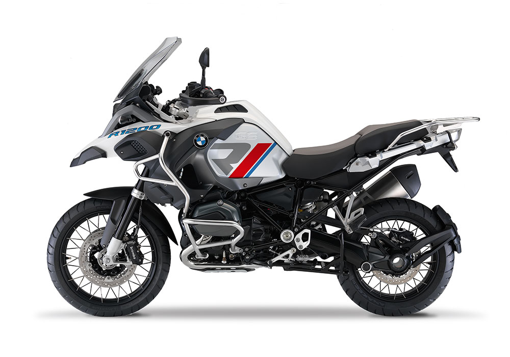 SIG 1120 01 BMW R1200GS Adv R LINE Grey Red Blue Stickers Alpine White Left