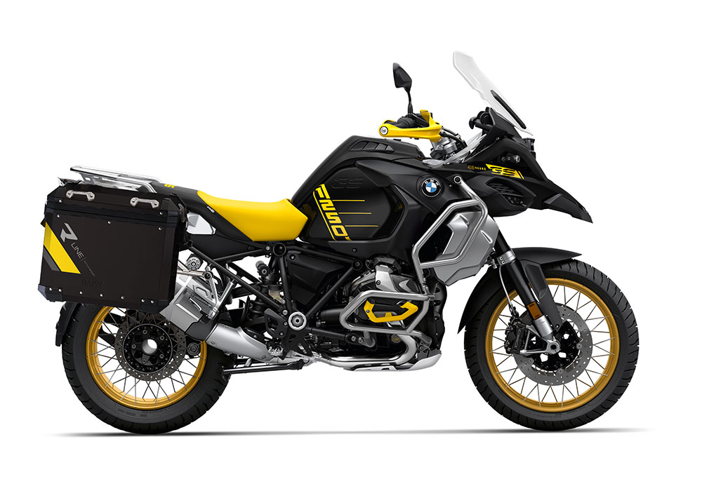 SIG 1136 BMW Aluminum Panniers Black R Line Grey Yellow