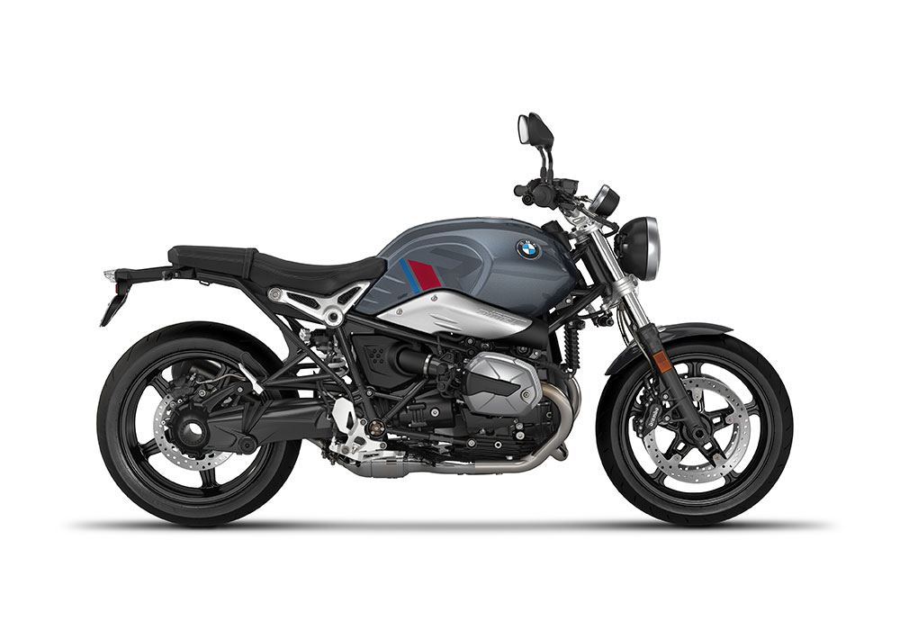 SIG 1124 02 BMW RnineT Pure R LINE Grey Red Blue Grey Stickers Mineral Grey Right