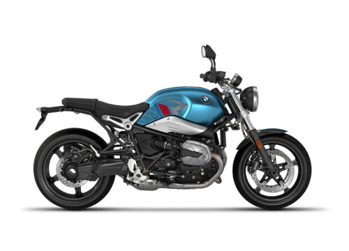 SIG 1124 02 BMW RnineT Pure R LINE Grey Red Blue Grey Stickers Teal Blue Metallic Matte Right