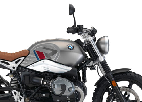SIG 1124 03 BMW RnineT Scrambler R LINE Grey Red Blue Grey Stickers Monolith Metallic right rear 02