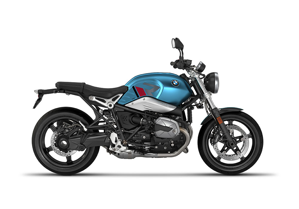 SIG 1125 02 BMW RnineT Pure R LINE Grey Red Black Stickers Teal Blue Metallic Matte Right