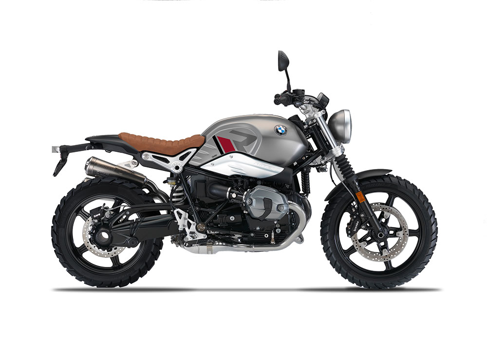 SIG 1125 03 BMW RnineT Scrambler R LINE Grey Red Black Grey Stickers Monolith Metallic right rear