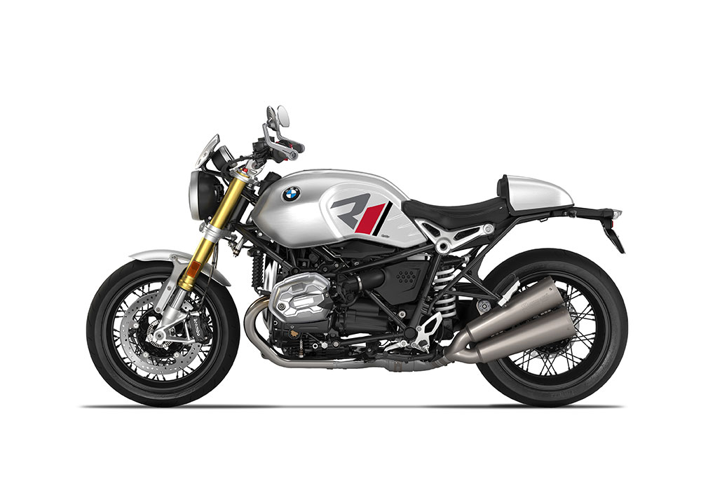 SIG 1125 04 BMW RnineT R LINE Grey Red Black Grey Stickers Option 719 Aluminium Left