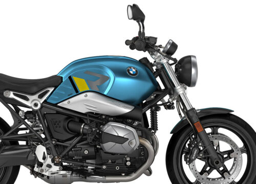 SIG 1127 02 BMW RnineT Pure R LINE Grey Yellow Black Stickers Teal Blue Metallic Matte Right 02