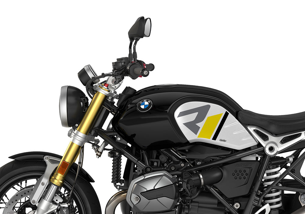 SIG 1127 04 BMW RnineT R LINE Grey Yellow Black Grey Stickers Black Storm Metallic left 02