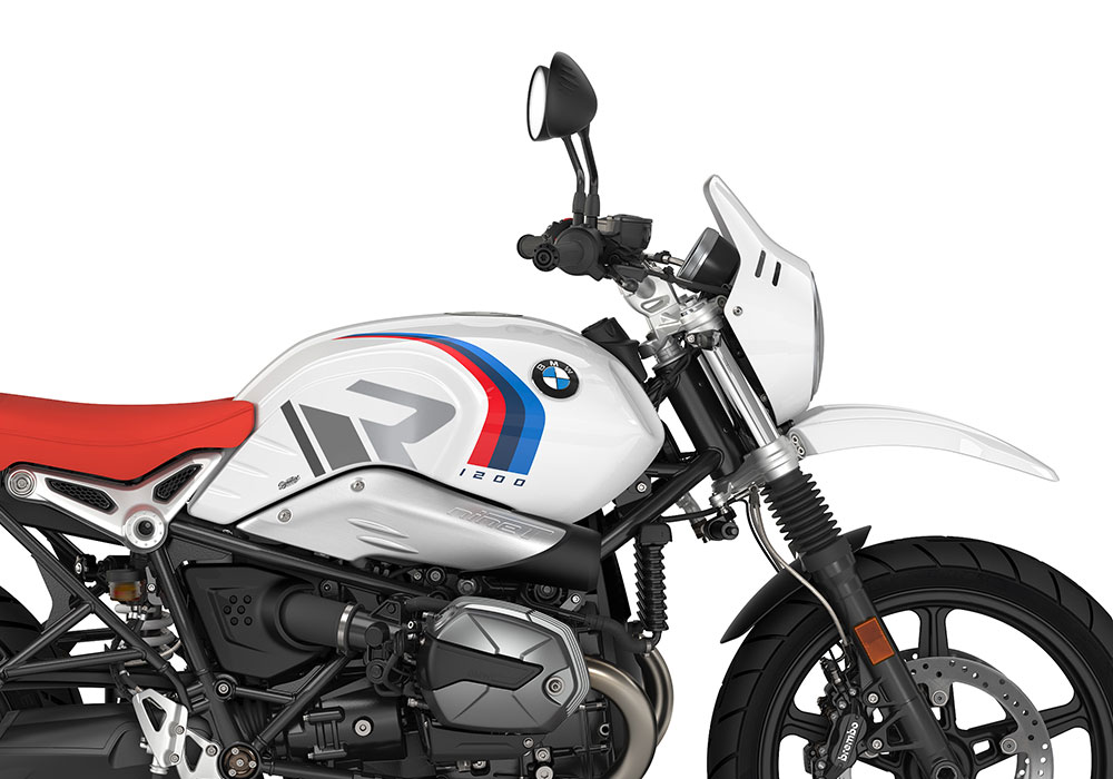 SIG 1128 01 BMW RnineT Urban GS R LINE Grey Variations Grey Stickers Light White Right 02