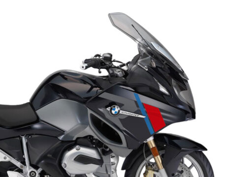 SIG 1152 01 BMW R1200RT R LINE Grey Red Blue Stickers Carbon Black Metallic right 02
