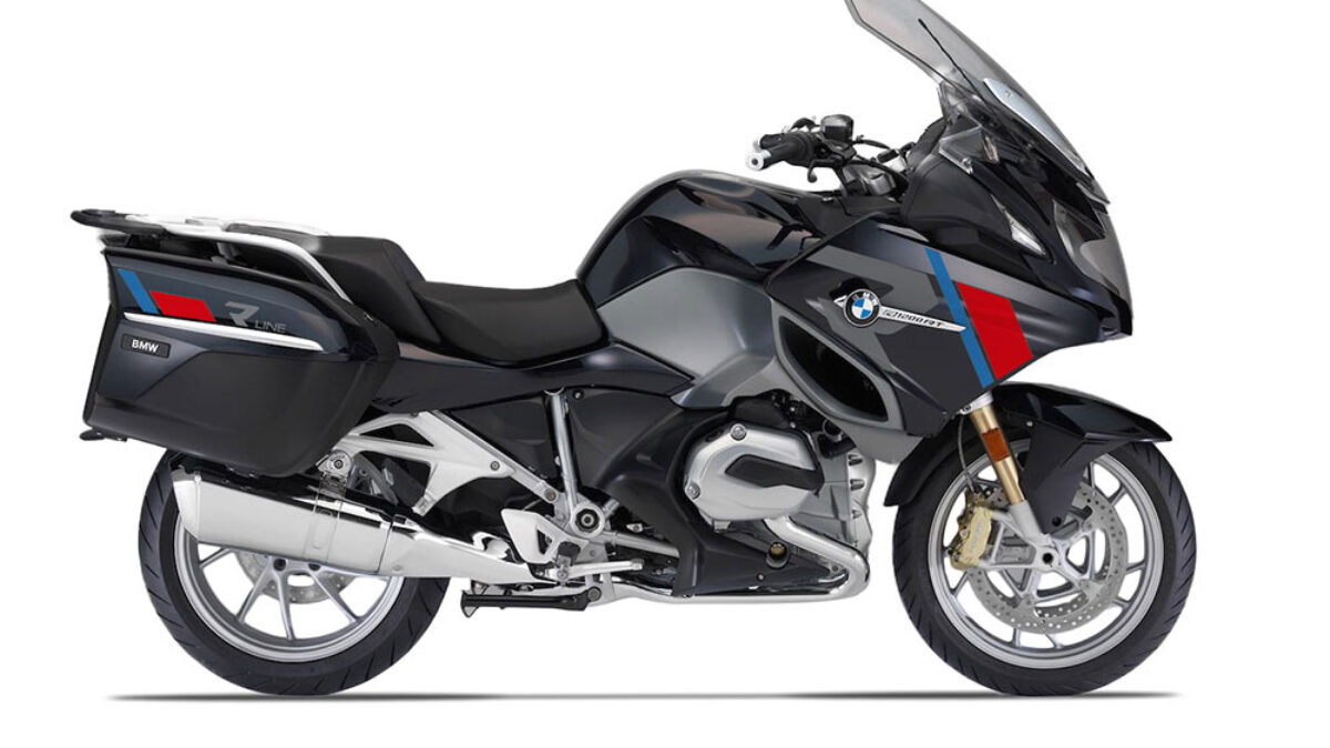 BMW R1200RT Carbon Black R-Line Red & Blue Stickers Kit