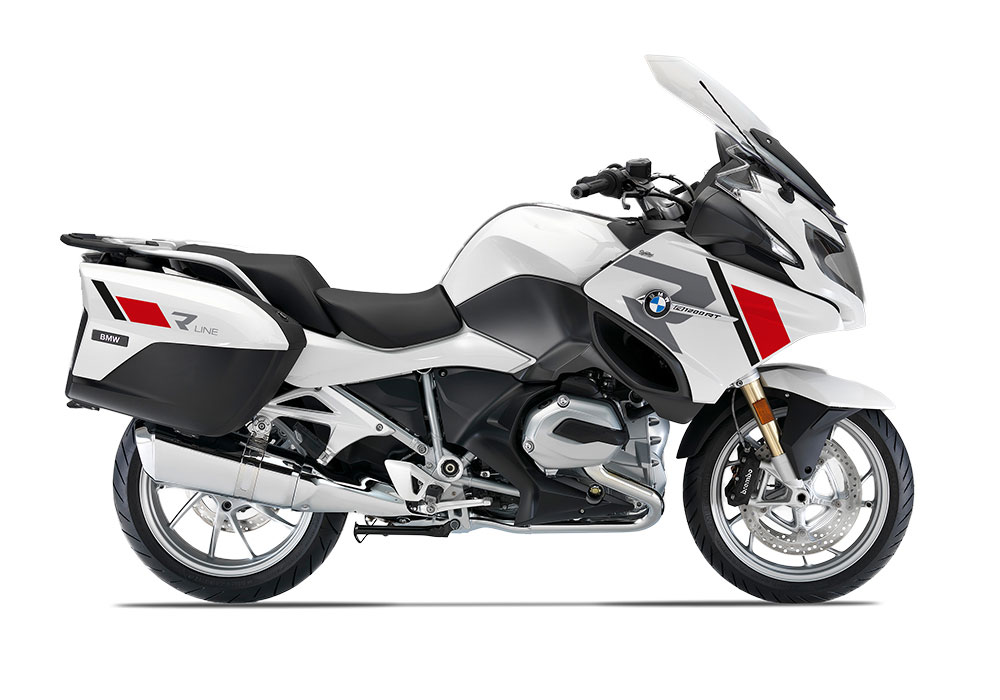 SIG 1153 01 BMW R1200RT R LINE Grey Red Black Stickers ALPINE WHITE right