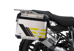 SIG 1166 BMW ALU Panniers GS Line Yellow Stickers Pannier Black 4