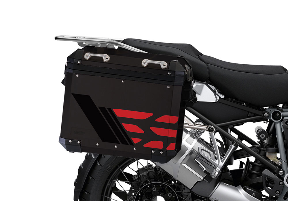 SIG 1168 BMW ALU Panniers GS Line Red Stickers 2 1