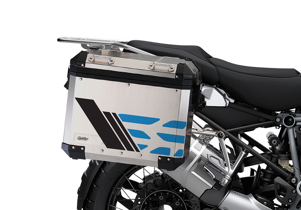 SIG 1169 BMW ALU Panniers GS Line Cobalt Blue Stickers 2 1