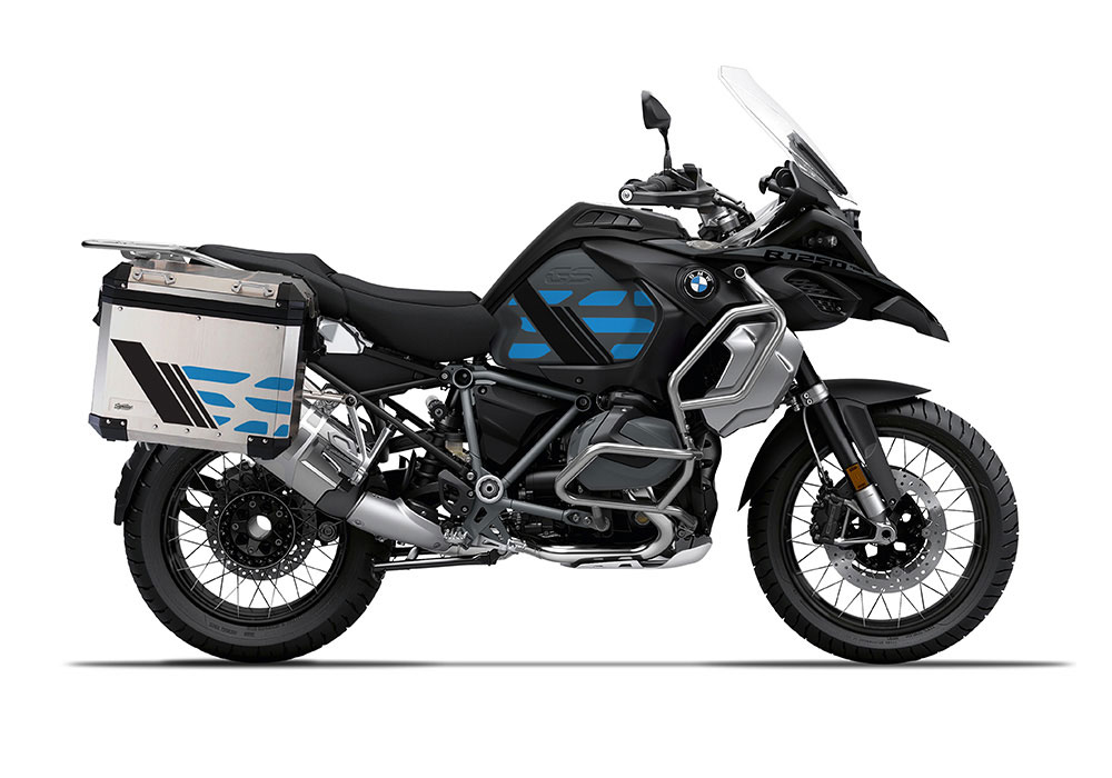 SIG 1169 BMW ALU Panniers GS Line Cobalt Blue Stickers 3