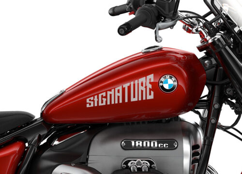 SIG 1187 02 R18 Classic SIGNATURE Silver Gloss Stickers Mars Red 02