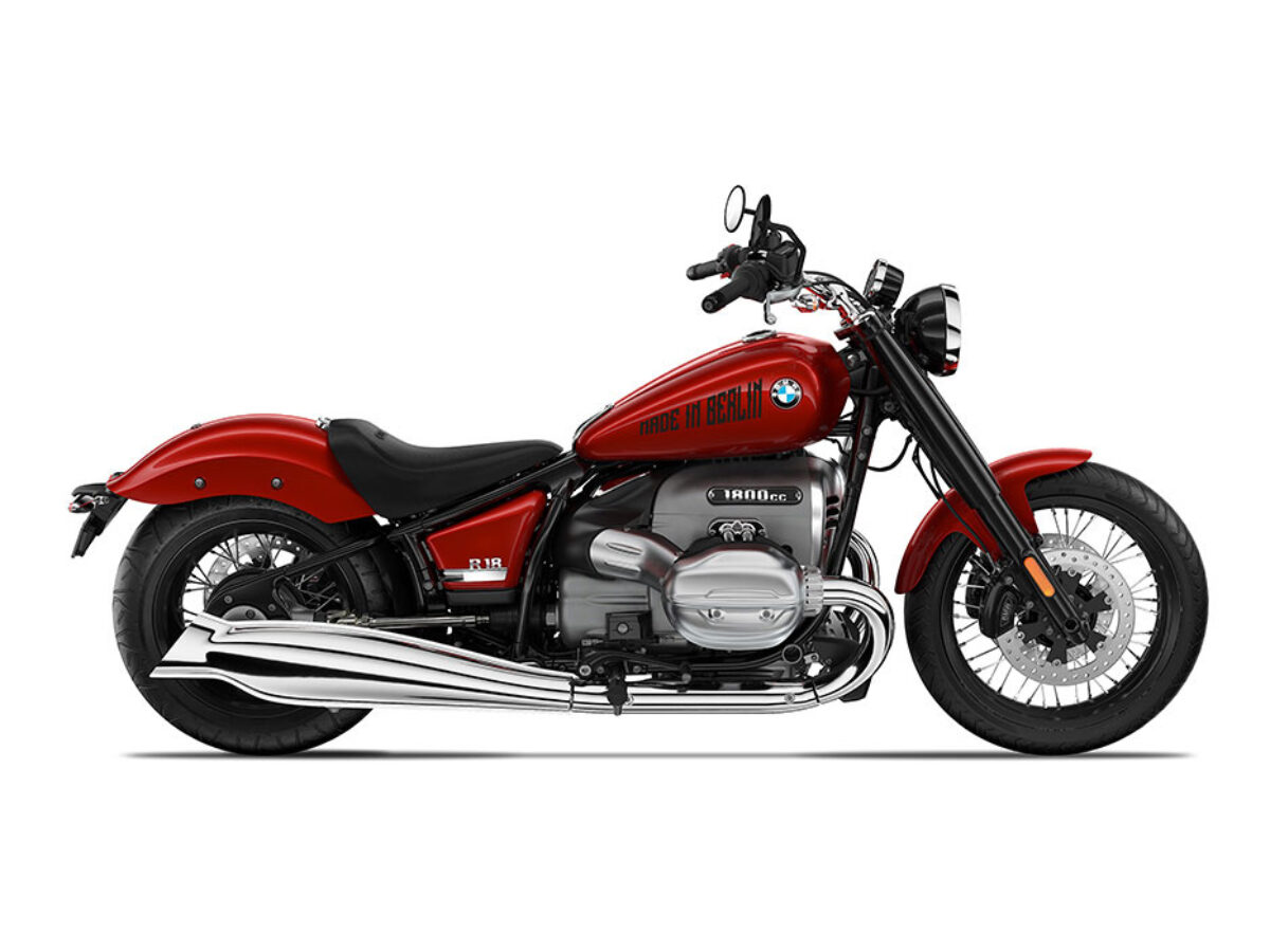 BMW R18 Mars Red Metallic MADE IN BERLIN Black Stickers