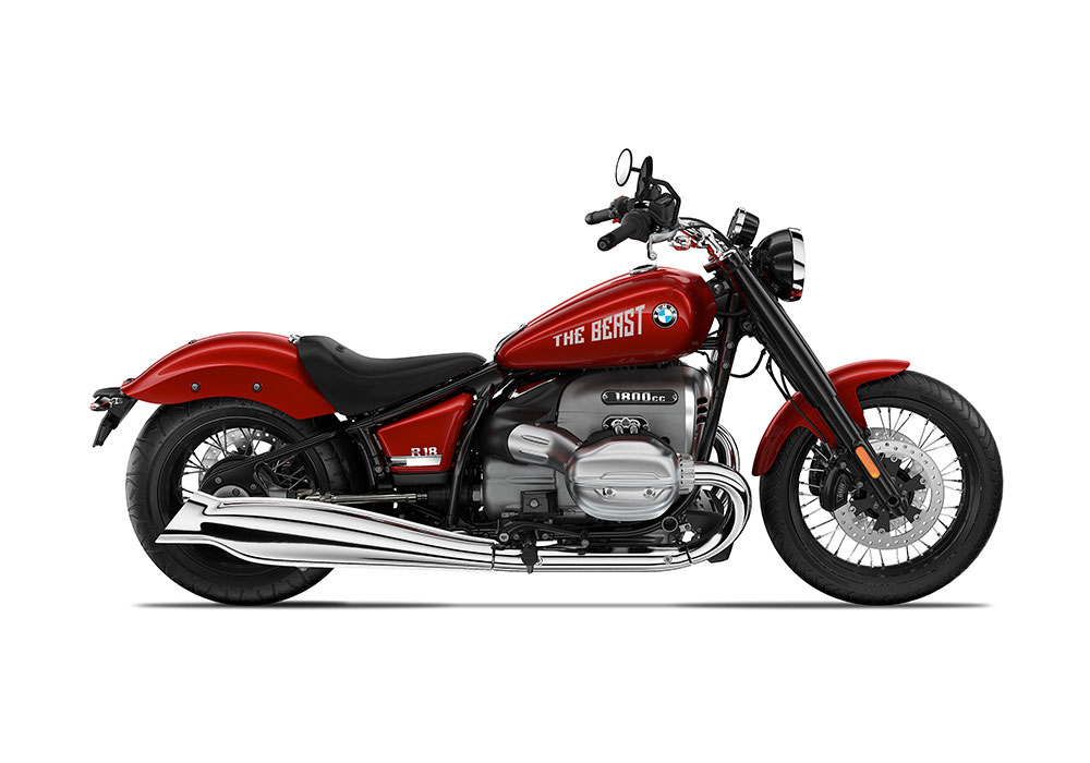 SIG 1236 01 R18 THE BEAST Silver Gloss Stickers Mars Red