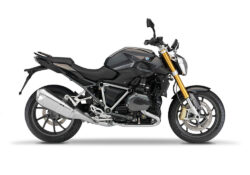 SIG 1243 01 BMW R1200R PYRAMID FRAME Silver Gloss STICKERS Sapphire Black Metallic Right