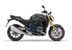 SIG 1244 01 BMW R1200R PYRAMID FRAME Cobalt Blue STICKERS Sapphire Black Metallic Right