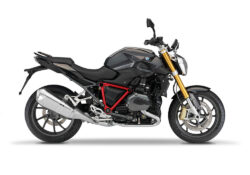 SIG 1245 01 BMW R1200R PYRAMID FRAME Red Gloss STICKERS Sapphire Black Metallic Right