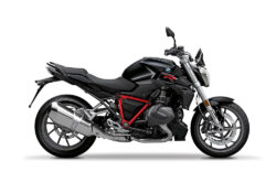 SIG 1245 02 BMW R1250R PYRAMID FRAME Red Gloss STICKERS Black Strorm Metallic Right